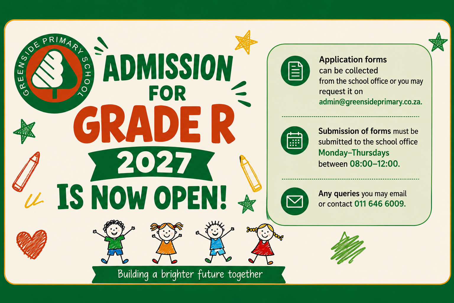 Grade R Admissions